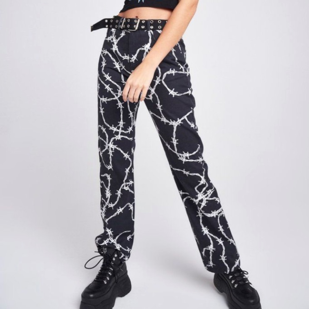 Jaded London barbed wire pants